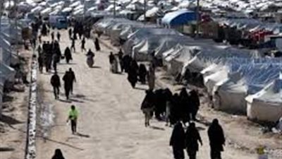 دخول القوات السورية إلى مخيم الهول عقب الانسحاب الكردي