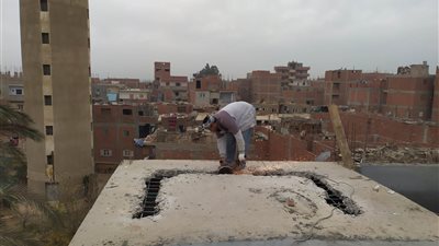 إزالة  16 مقبرة مخالفة بالتعدى على الأراضى الزراعية بالمنوفية