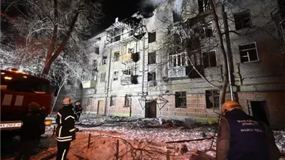 سقوط قتلى وجرحى مدنيين جراء هجوم روسي بالمسيرات على العاصمة الأوكرانية 