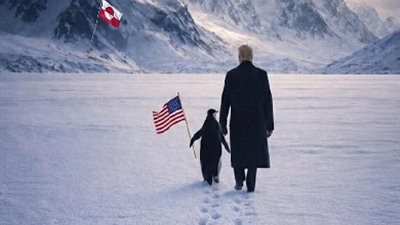 البيت الأبيض يواجه السخرية من صورة ترامب في جرينلاند