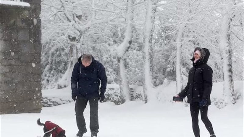 الثلوج تغطي أوروبا