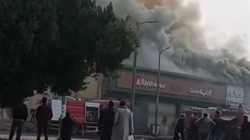 حريق كافيه بكورنيش