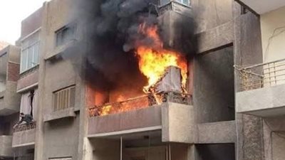 السيطرة علي حريق شقة سكنية في الوراق دون وقوع إصابات