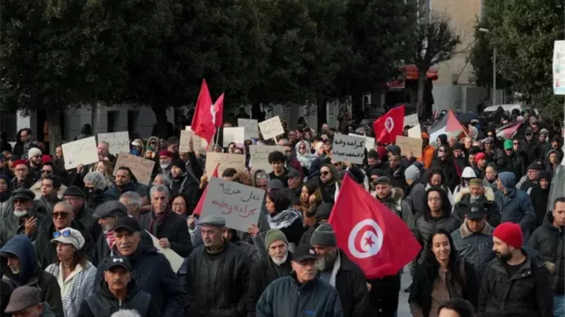 مظاهرة تونسية- أرشيفية