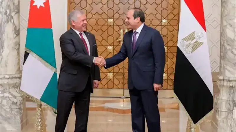 الرئيس المصري والعاهل