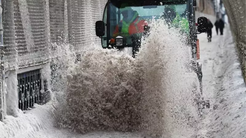 نيويورك مغطاة بالثلوج