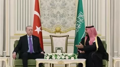 ولي العهد السعودي وأردوغان يطالبان المجتمع الدولي بممارسة ضغوط فاعلة على إسرائيل 