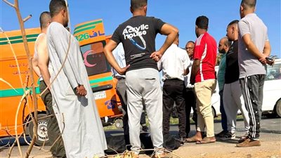 مصرع شاب ثلاثيني في حادث تصادم مروع بطريق بني حرب بطهطا