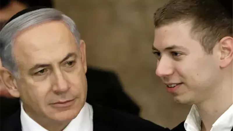 نتنياهو وابنه يائير
