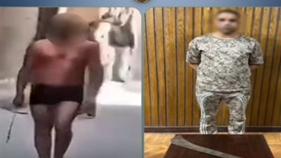القبض على أحد الأشخاص بالإسكندرية عقب التجرد من ملابسه و التلويح بسلاح أبيض 