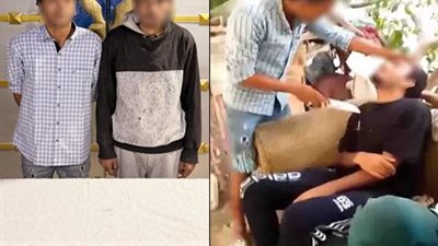 بسلاح أبيض ضبط عاملين ببني سويف بعد تداول فيديو يتضمن مزاحهما