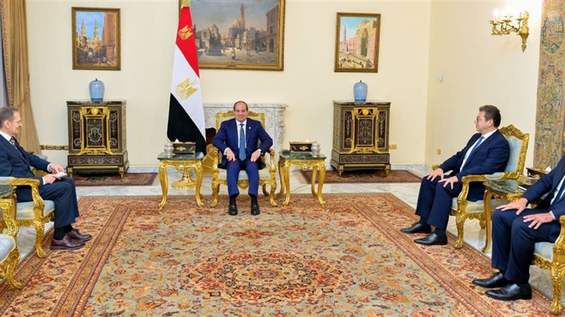 الرئيس عبد الفتاح السيسي يستقبل سيرجي ناريشكين