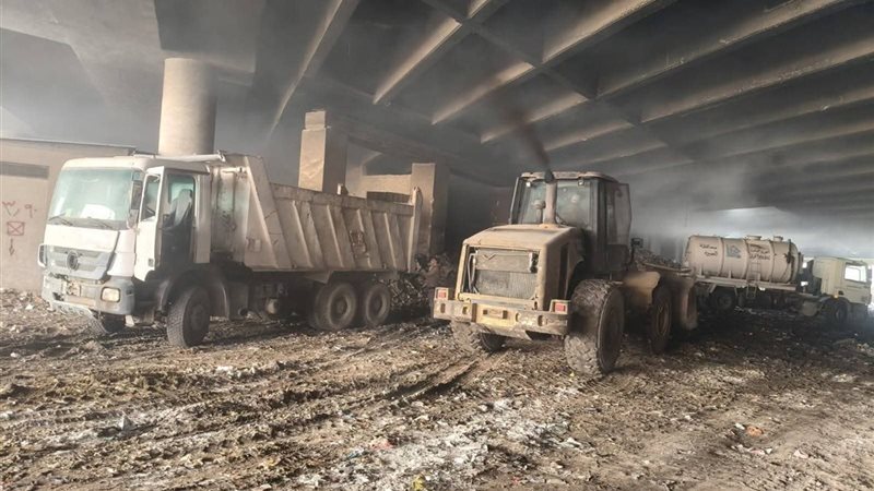 رفع 1060 طن مخلفات