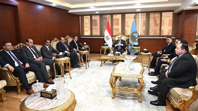  محافظ الغربية يستقبل وفد قضاة مجلس الدولة