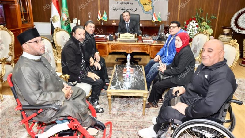 محافظ المنوفية اثناء