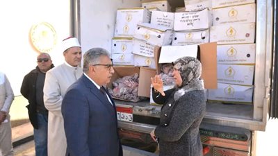 محافظ الدقهلية يشهد استلام دفعة جديدة من لحوم صكوك الإطعام