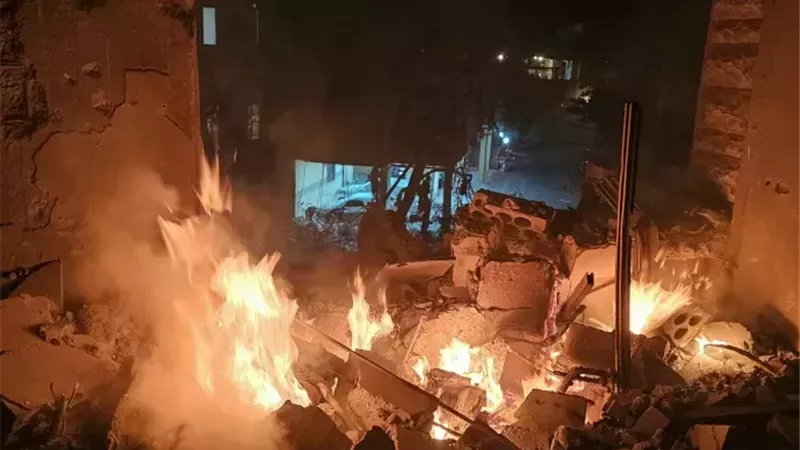 غارة إسرائيلية علة