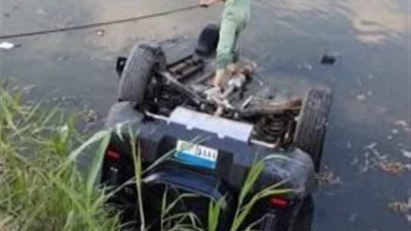 حادث انقلاب سيارة