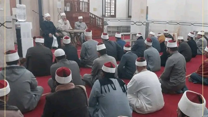 الاجتماع مع ائمة أوقاف طلخا