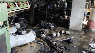 السيطرة على حريق داخل مصنع للقطن والنسيج بشارع “زرد” بشبرا الخيمة