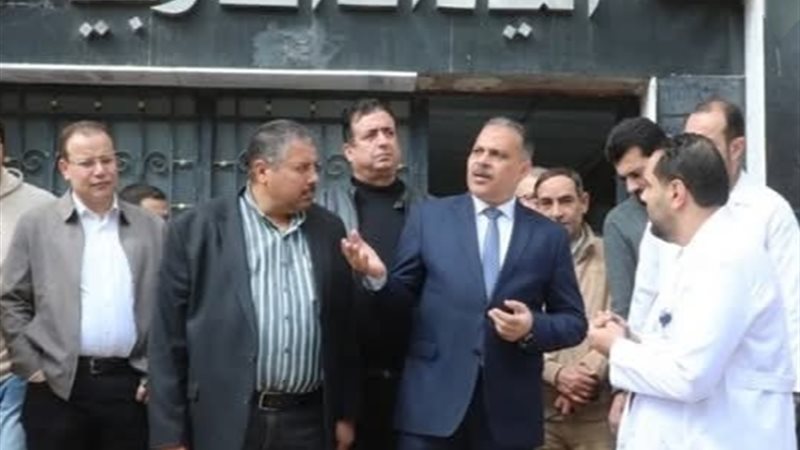 زيارة المحافظ لمستشفي