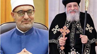 البابا تواضروس الثاني يهنئ مفتي الديار ووزير الأوقاف بعيد الفطر المبارك 