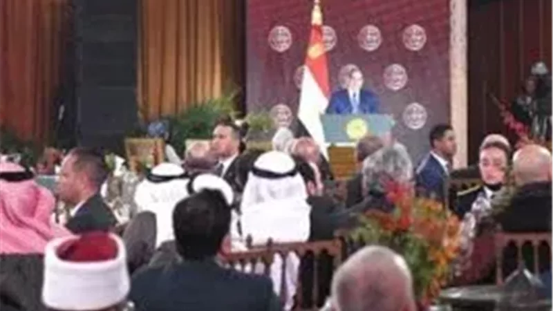 جانب من كلمة الرئيس