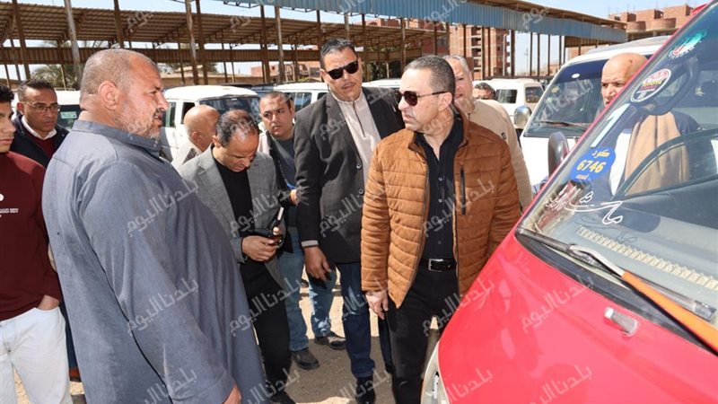 محافظ المنوفية اثناء