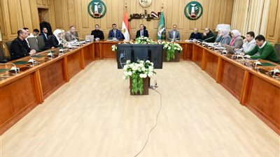 محافظ المنوفية يستعرض الموقف التنفيذي لمشروعات الخطة الاستثمارية