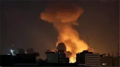 هجوم أمريكي إسرائيلي على محيط محطة بوشهر النووية الإيرانية