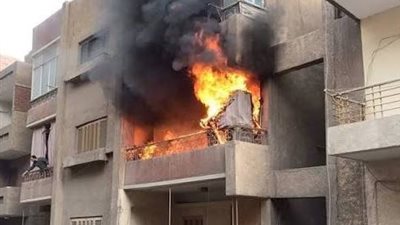 حريق هائل بشقة سكنية في باكوس بالإسكندرية دون إصابات