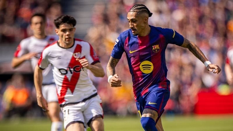 من مباراة برشلونة أمام رايو فاليكانو