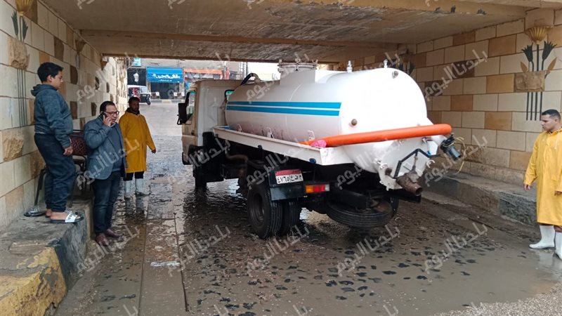 جانب من شفط مياة