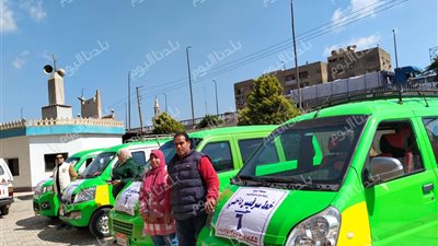 تدشين المرحلة الأولى لخطوط السرفيس الجديدة بمركز ومدينة قويسنا بالمنوفية