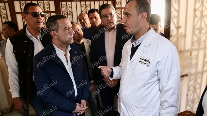 محافظ المنوفية اثناء