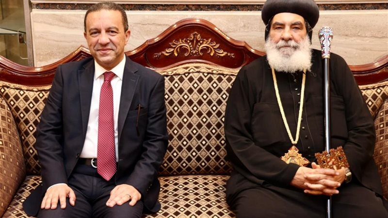 محافظ المنوفية اثناء