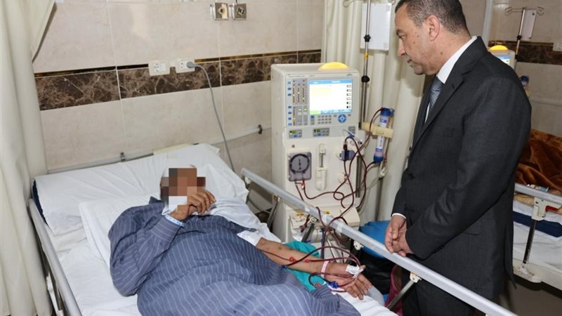 محافظ المنوفية اثناء