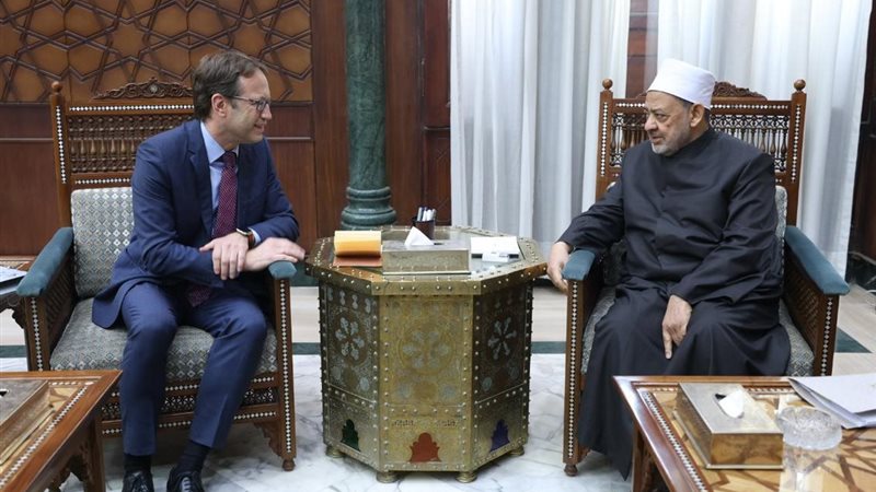  شيخ الأزهر والسفير