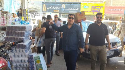 الشطوري رئيس مدينة طهطا يقودحملة موسعة لإزالة الإشغالات