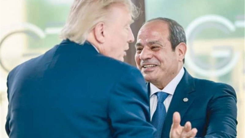 الرئيس السيسي وترامب 