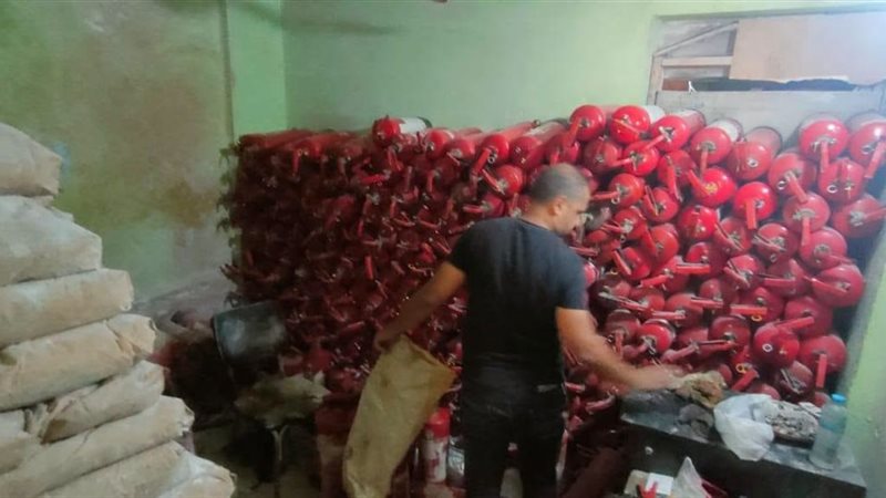 ضبط منشأة لتعبئة