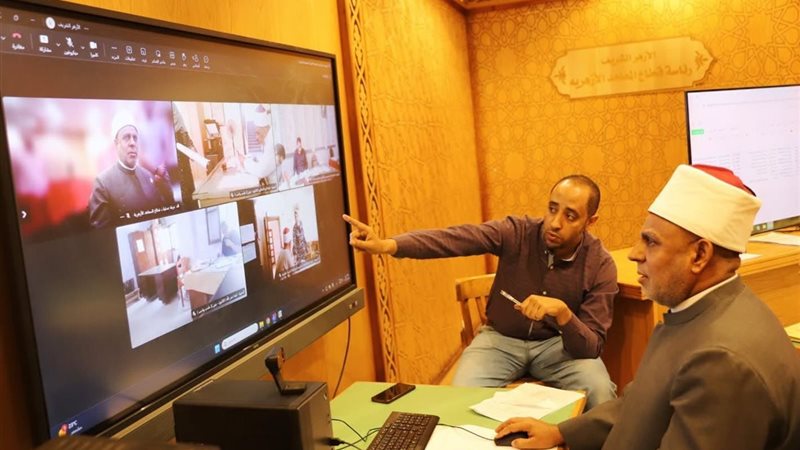 غرفة العمليات المركزية بقطاع المعاهد الأزهرية