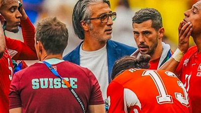 مدرب سويسرا يهاجم التحكيم: كنا الأفضل.. والبطاقة الحمراء غيرت كل شيء