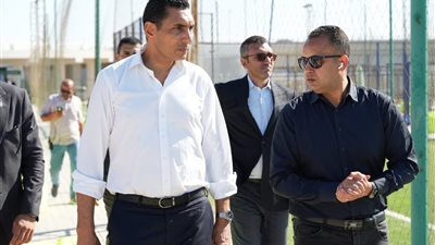 وزير الرياضة ورئيس جهاز مدينة العلمين الجديدة يتفقدان المنشآت الرياضية بالمدينة