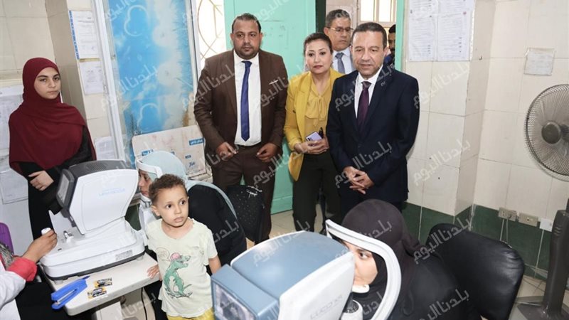 محافظ المنوفية اثناء