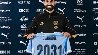 رسميًا.. جفارديول يمدد عقده مع مانشستر سيتي حتى 2031