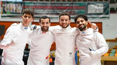 منتخب مصر لرجال سلاح سيف المبارزة يهزم إسرائيل ويتوج ببرونزية الفرق ببطولة العالم