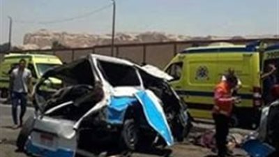 بينهم حالات حرجة.. إصابة 11 شخصا في انقلاب ميكروباص بالمنيا