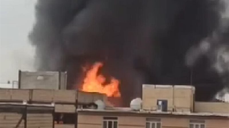 حريق مجمع نصير آباد