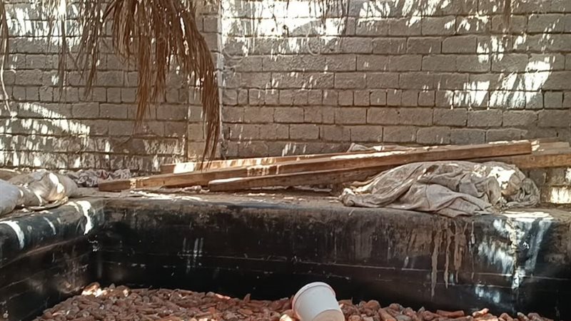 موقع حادث عمال بيارة المخلل بالمنيا